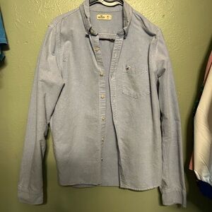 Hollister Light Blue Casual Button-Down Shirt